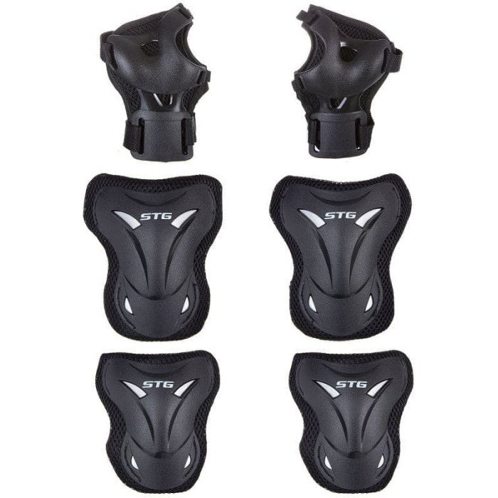 Шлемы и защита STG Комплект защиты YX-0308 (наколенники, налокотник, защита кисти)
