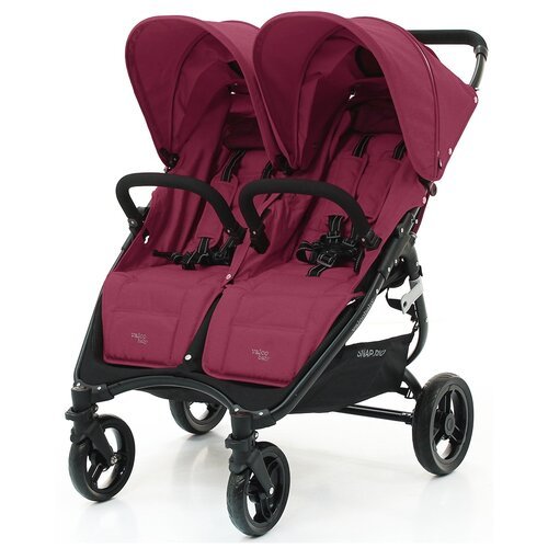 Прогулочная коляска для двойни Valco Baby Snap Duo Tailormade, Wine, цвет шасси: черный