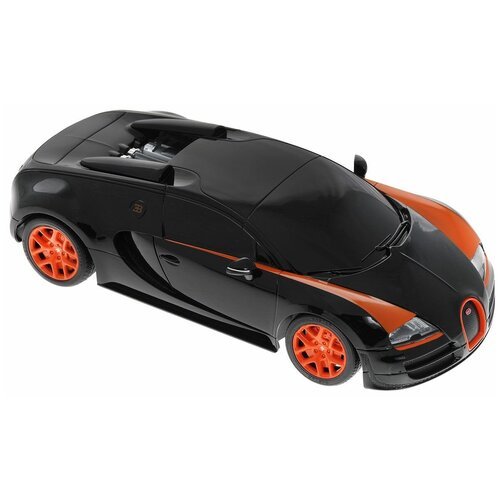 Гоночная машина Rastar Bugatti Veyron Grand Sport Vitesse (53900), 1:18, 25 см, черный