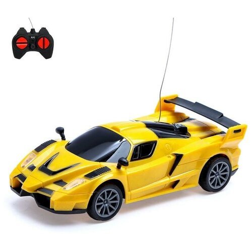 Машина радиоуправляемая 'СпортКар', работает от батареек, цвет жёлтый