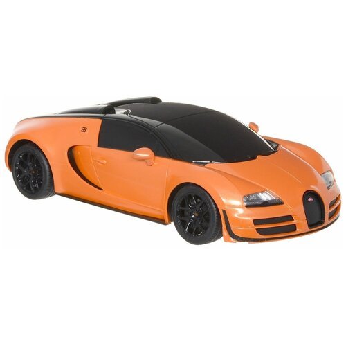 Гоночная машина Rastar Bugatti Veyron Grand Sport Vitesse (53900), 1:18, 25 см, оранжевый