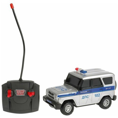Технопарк, Полицейская Машинка на радиоуправлении - УАЗ Hunter, 18см, HUNTER-18L-POL-GY