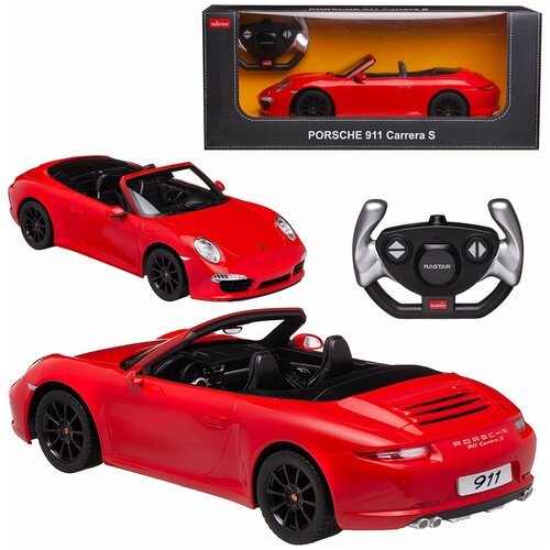 Машина р у 1:14 Porsche 911 Carrera S, со световыми эффектами, цвет красный 40.3*18.9*10.2см 47700R