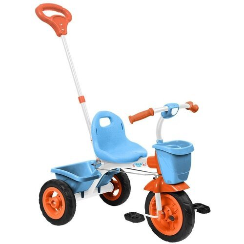 Велосипед НИКА ВДН2/4, голубой/оранжевый, каркас белый