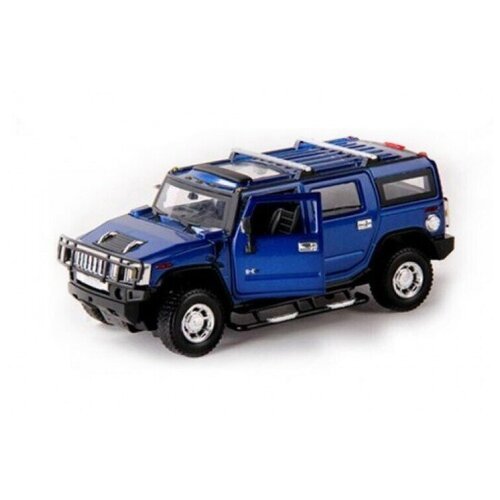 Радиоуправляемая машинка Hummer H2 (корпус металл, 1:24) 25020A-BLUE