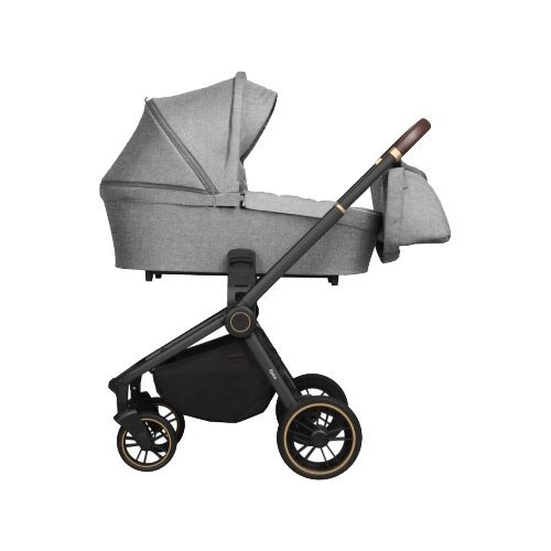Универсальная коляска для двойни CARRELLO Epica 2 в 1, silver grey/black frame, цвет шасси: черный