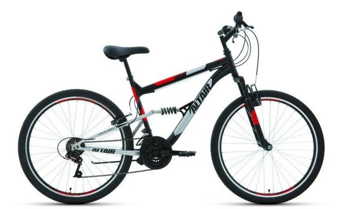 Двухколесные велосипеды Altair MTB FS 26 1.0 рост 16' 2021