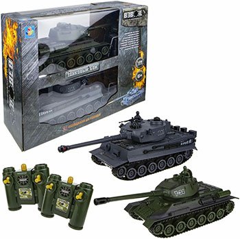 Танк 1 Toy Взвод танковый бой р/у (2 танка) 2 4 ГГц 1:28 (35 см)