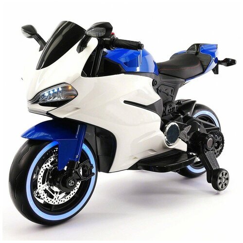 Детский электромотоцикл Ducati 12V - FT-1628-BLUE-WHITE (FT-1628-BLUE-WHITE)