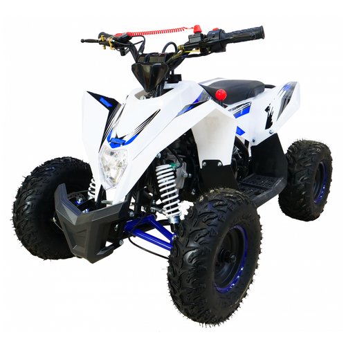 Детский квадроцикл бензиновый MOTAX GEKKON 70cc 1+1 (Реверс) бело-синий
