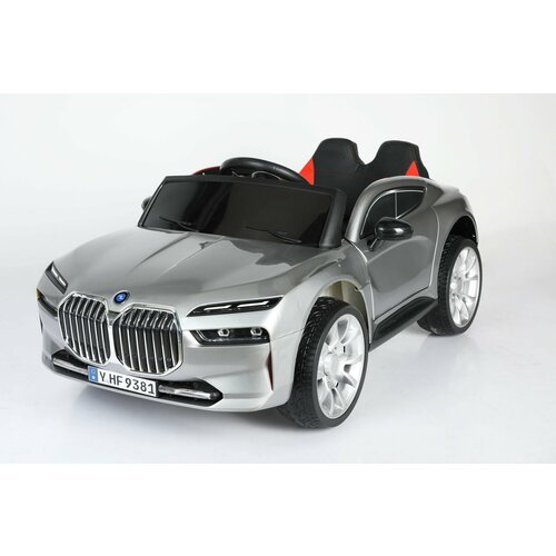 Детский электромобиль BMW i7 9381 полноприводный серебристый