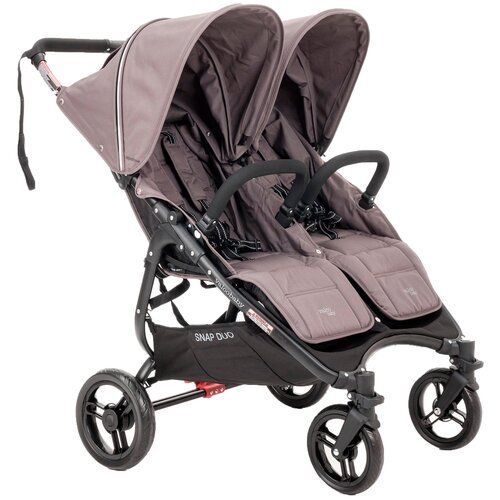 Прогулочная коляска для двойни Valco Baby Snap Duo, dove grey, цвет шасси: черный