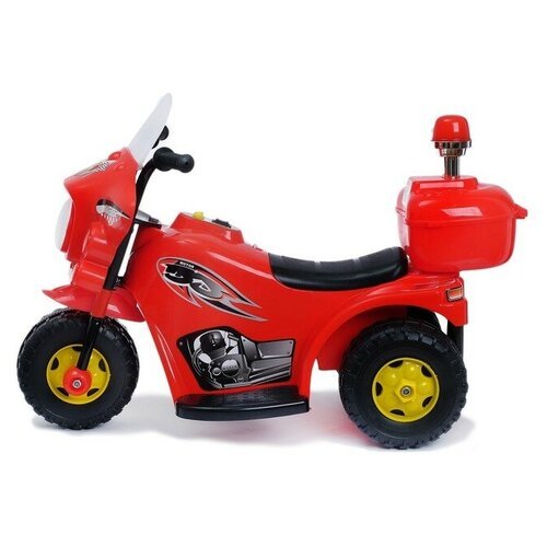Электромобиль КНР 'Мотоцикл шерифа', цвет красный (991)