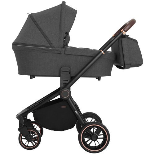 Универсальная коляска для двойни CARRELLO Epica 2 в 1, iron grey/black frame, цвет шасси: черный