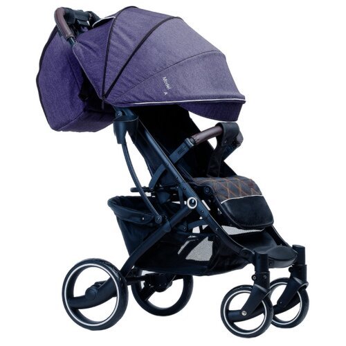 Прогулочная коляска Bubago Model A, роскошный фиолетовый, цвет шасси: черный