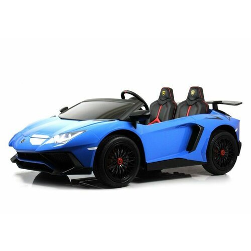 Другие электромобили Rivertoys Детский электромобиль Lamborghini Aventador SV (M777MM) синий
