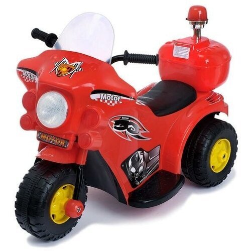 Электромобиль Мотоцикл шерифа , цвет красный