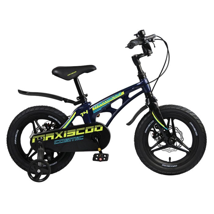 Двухколесные велосипеды Maxiscoo Cosmic Deluxe Plus 14 c дисковыми тормозами 2023