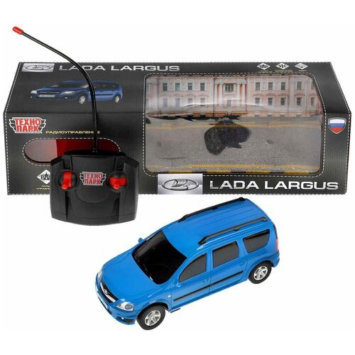 Автомобиль радиоуправляемый LADA LARGUS 18 см со светом Цвет Синий технопарк LADALARGUS-18L-BU