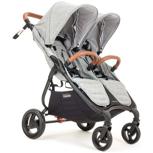Прогулочная коляска для двойни Valco Baby Snap Duo Trend, Grey marle, цвет шасси: черный