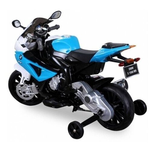 Детский электромобиль мотоцикл BMW S1000PR на аккумуляторе 12V цвет синий