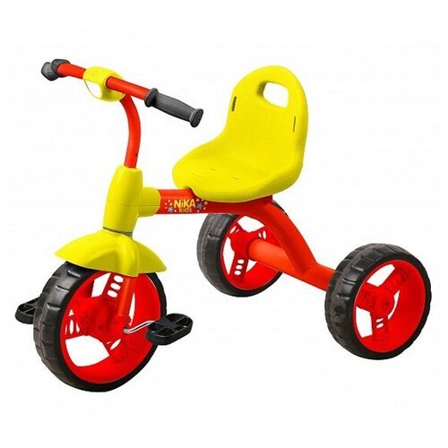 Трехколесный велосипед Nika ВД1, красный с желтым